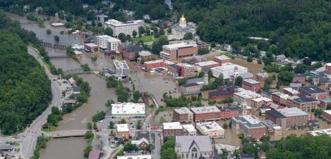 Flooding in Vermont in 2023